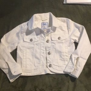 White jean jacket